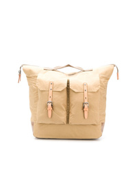 Мужской бежевый рюкзак из плотной ткани от Ally Capellino