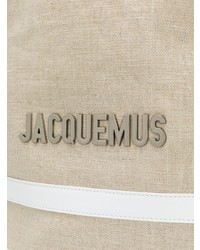 Мужской бежевый рюкзак из плотной ткани от Jacquemus
