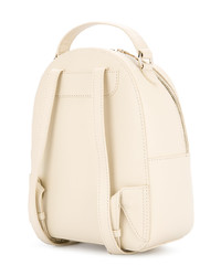 Женский бежевый рюкзак с вышивкой от Love Moschino