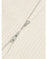 Мужской бежевый свитер на молнии от Maison Margiela