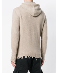 Мужской бежевый свитер на молнии от Overcome