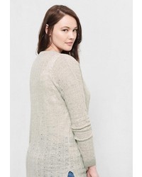 Женский бежевый свитер с v-образным вырезом от Violeta BY MANGO