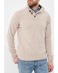 Бежевый свитер с воротником на пуговицах от Kensington Eastside