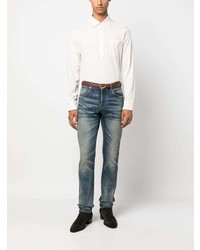 Мужской бежевый свитер с воротником поло от Tom Ford