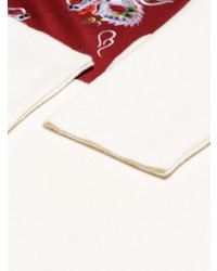 Мужской бежевый свитер с круглым вырезом с вышивкой от Kenzo