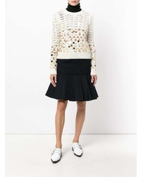 Женский бежевый свитер с круглым вырезом с украшением от Marc Jacobs