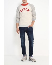 Мужской бежевый свитер с круглым вырезом от Abercrombie &amp; Fitch