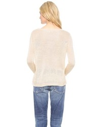 Женский бежевый свитер с круглым вырезом от BB Dakota