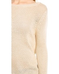 Женский бежевый свитер с круглым вырезом от BB Dakota