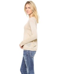 Женский бежевый свитер с круглым вырезом от BB Dakota