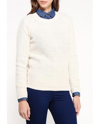 Женский бежевый свитер с круглым вырезом от Befree