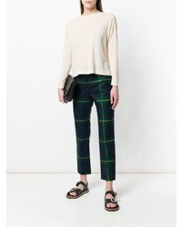 Женский бежевый свитер с круглым вырезом от Zanone