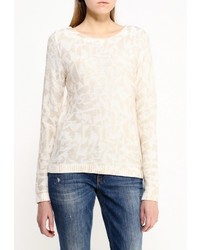 Женский бежевый свитер с круглым вырезом от BOSS ORANGE