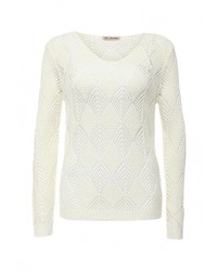 Женский бежевый свитер с круглым вырезом от By Swan