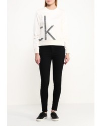 Женский бежевый свитер с круглым вырезом от Calvin Klein Jeans