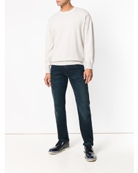 Мужской бежевый свитер с круглым вырезом от N.Peal