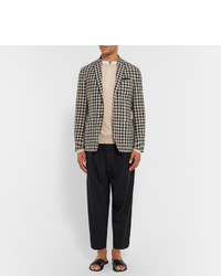 Мужской бежевый свитер с круглым вырезом от Massimo Alba