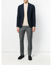 Мужской бежевый свитер с круглым вырезом от Drumohr