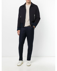 Мужской бежевый свитер с круглым вырезом от Roberto Collina