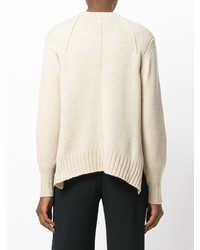 Женский бежевый свитер с круглым вырезом от Isabel Marant