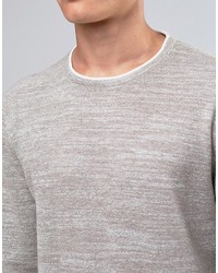 Мужской бежевый свитер с круглым вырезом от Esprit