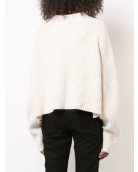 Женский бежевый свитер с круглым вырезом от Proenza Schouler