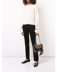 Женский бежевый свитер с круглым вырезом от Proenza Schouler