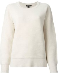 Женский бежевый свитер с круглым вырезом от DKNY