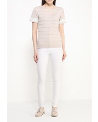 Женский бежевый свитер с круглым вырезом от Dorothy Perkins