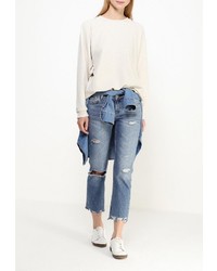 Женский бежевый свитер с круглым вырезом от Element