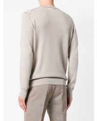 Мужской бежевый свитер с круглым вырезом от Ballantyne