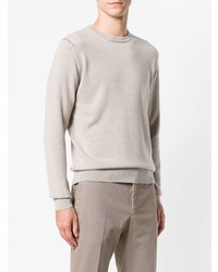 Мужской бежевый свитер с круглым вырезом от Ballantyne