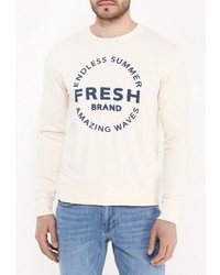 Мужской бежевый свитер с круглым вырезом от Fresh