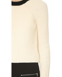 Женский бежевый свитер с круглым вырезом от Rag & Bone