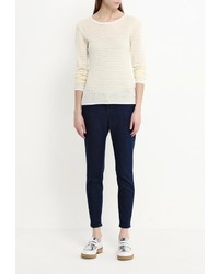 Женский бежевый свитер с круглым вырезом от Hugo