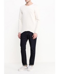 Мужской бежевый свитер с круглым вырезом от Jack &amp; Jones