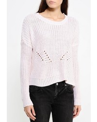 Женский бежевый свитер с круглым вырезом от Jennyfer