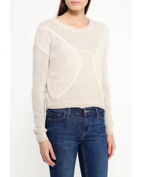 Женский бежевый свитер с круглым вырезом от Jennyfer