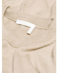 Женский бежевый свитер с круглым вырезом от Chloé