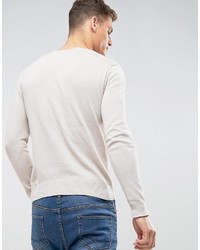 Мужской бежевый свитер с круглым вырезом от French Connection