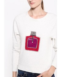 Женский бежевый свитер с круглым вырезом от Liu Jo