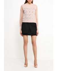 Женский бежевый свитер с круглым вырезом от LOST INK