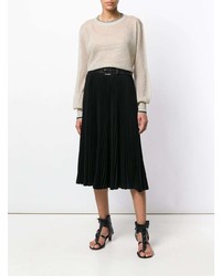 Женский бежевый свитер с круглым вырезом от Forte Forte