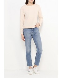 Женский бежевый свитер с круглым вырезом от Modis