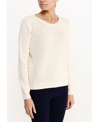 Женский бежевый свитер с круглым вырезом от Motivi