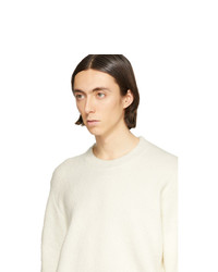 Мужской бежевый свитер с круглым вырезом от Nanushka