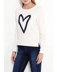 Женский бежевый свитер с круглым вырезом от Only