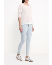 Женский бежевый свитер с круглым вырезом от Only