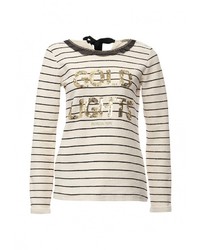 Женский бежевый свитер с круглым вырезом от Patrizia Pepe