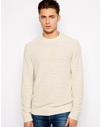 Мужской бежевый свитер с круглым вырезом от Paul Smith Jeans